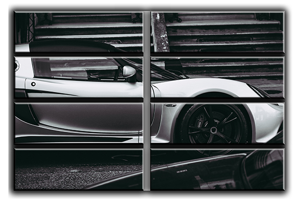 

Модульная картина на холсте из 8 больших частей спортивное авто Lotus Exige спортивная машина Hotel Arizona HD 178 см x 254 см