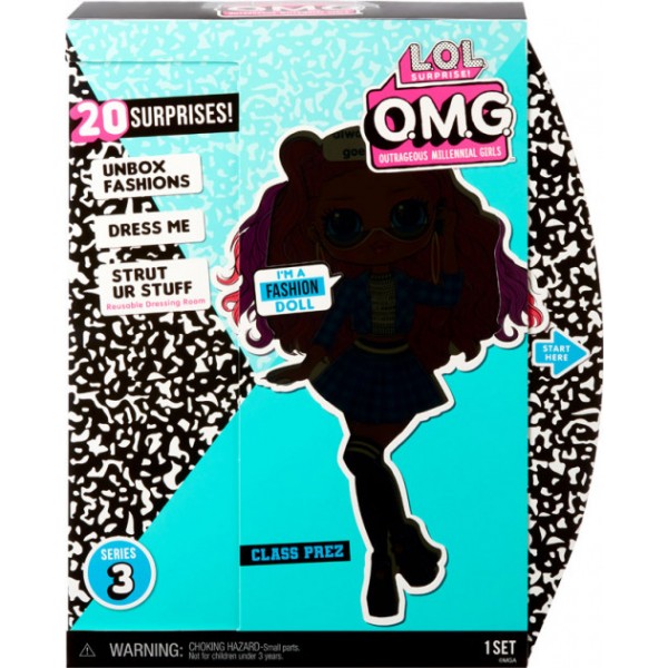 

Игровой набор с куклой L.O.L. SURPRISE! серии "O.M.G" S3 - ОТЛИЧНИЦА (с аксессуарами)