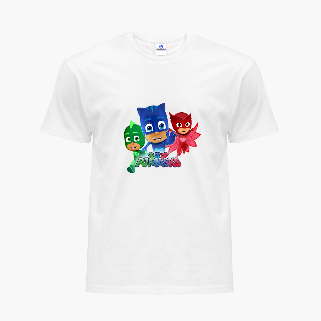 

Детская футболка Герои в масках (PJ Masks) (9224-1611) 110-116 см Хлопок Белый