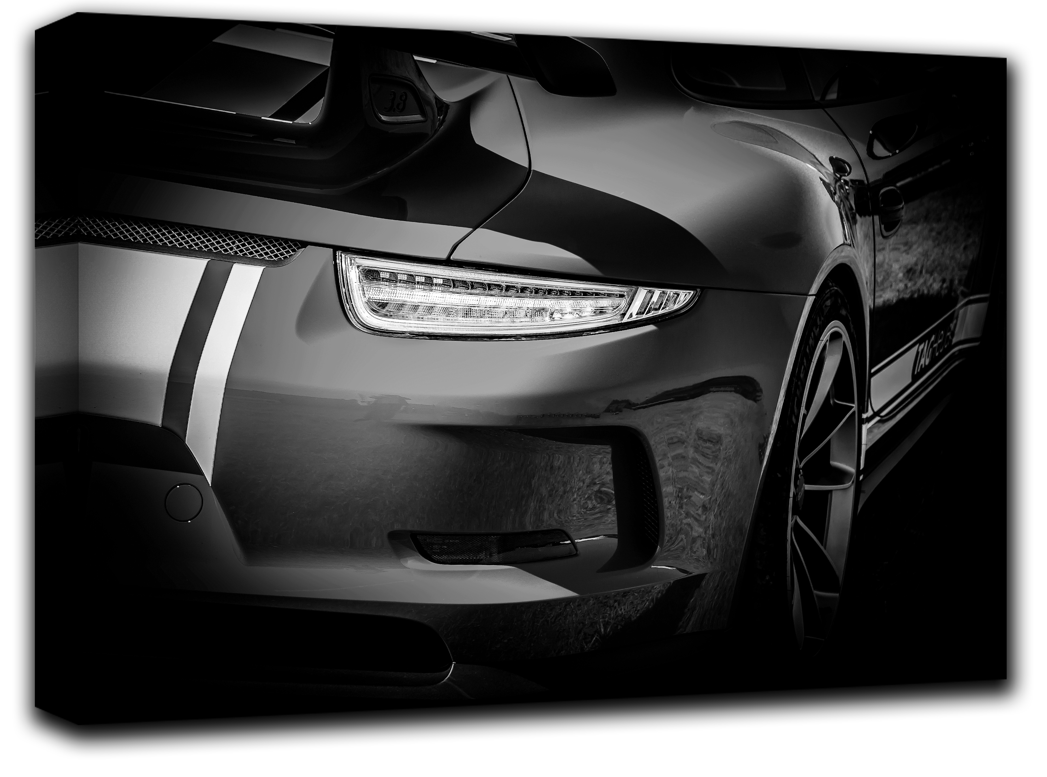 

картина на холсте Суперкар Porsche 911 GT3 спортивные гоночные авто суперкары Hotel Arizona HD 28 см x 41 см