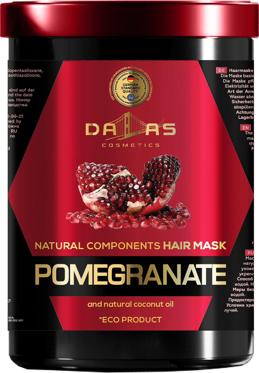 Маска для волосся Dalas Natural component з олією гранатових кісточок і ...