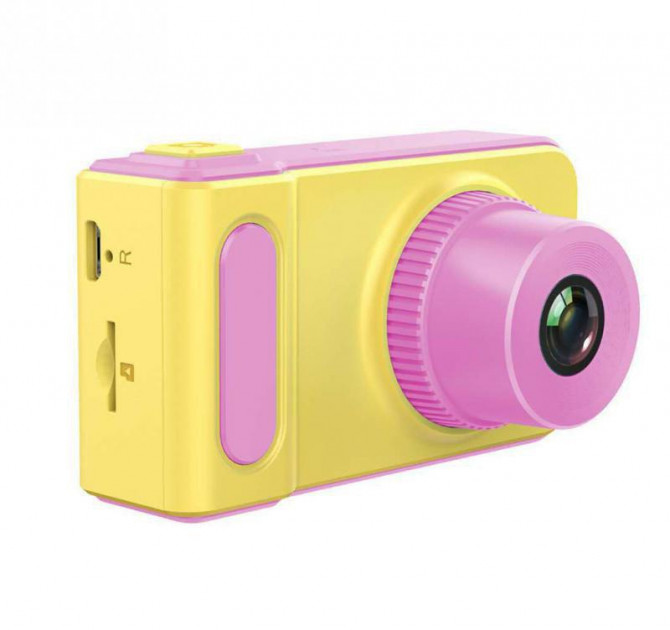 

Детский фотоаппарат DVR baby camera V7-PRO, розово-желтый