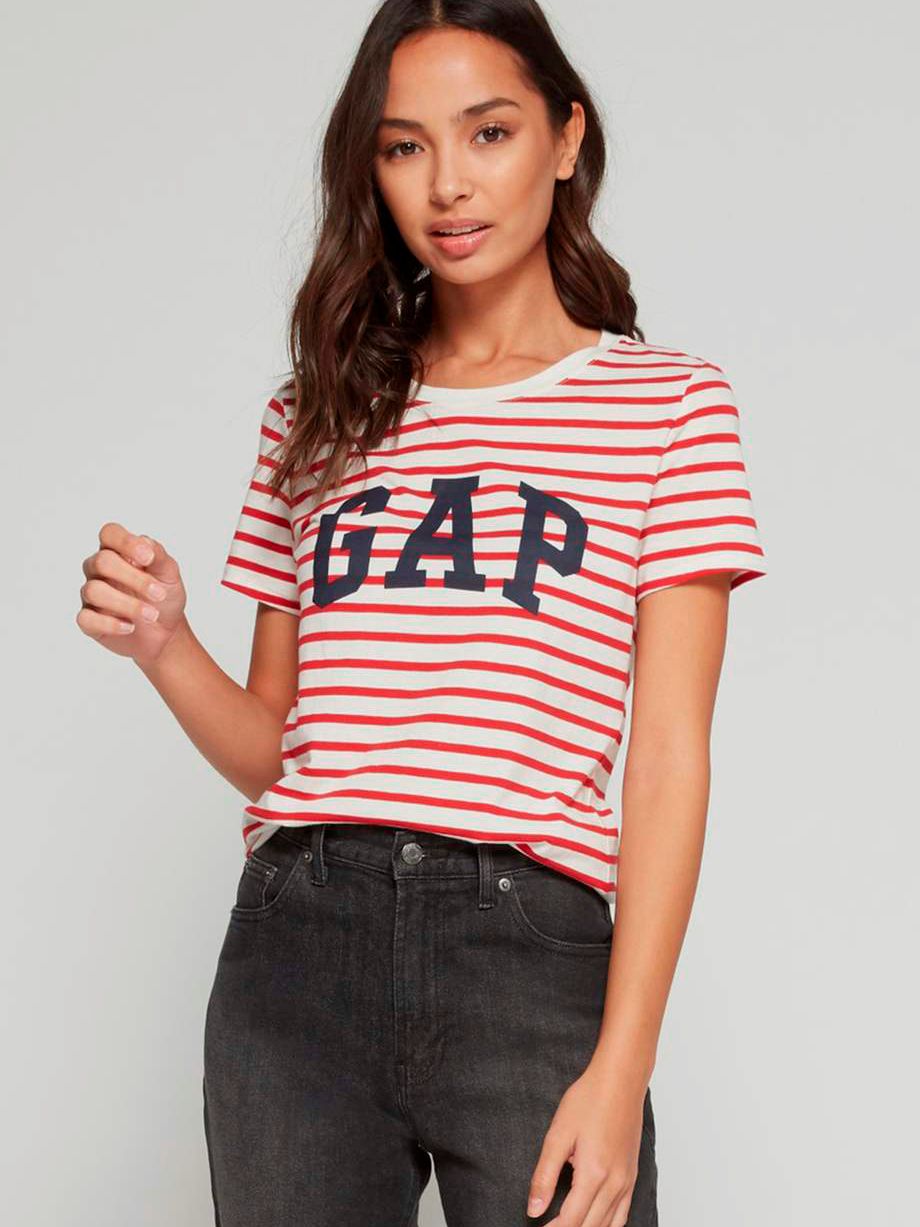 

Футболка Gap 683765980 XS Белый/Красный