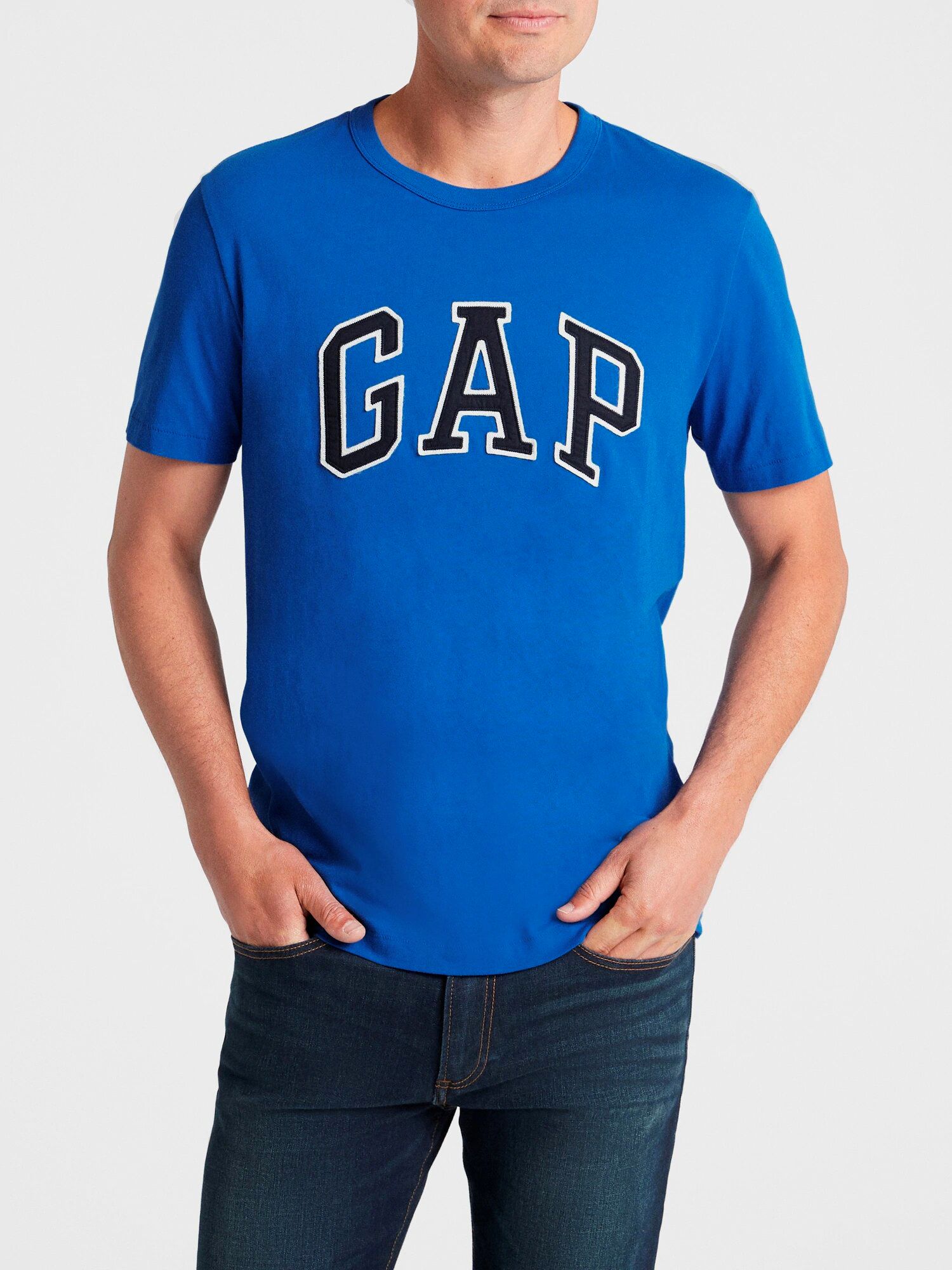

Футболка GAP 392612883 S Синяя