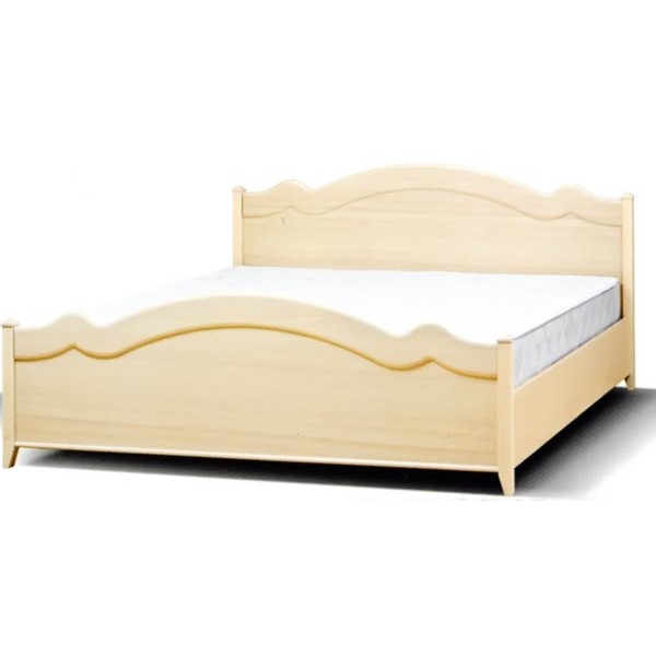 

Кровать двуспальная из ДСП 160*200 Селина Клен Світ Меблів с ламелевым каркасом