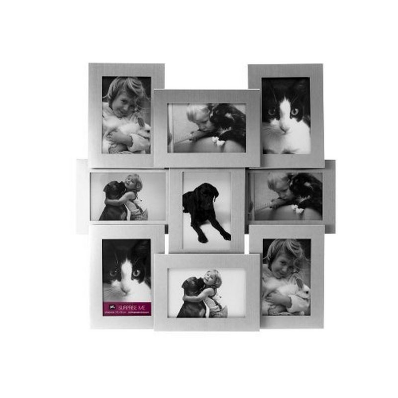 

Фоторамка Layered на 9 фото - wws-37 Present Time Серебристый