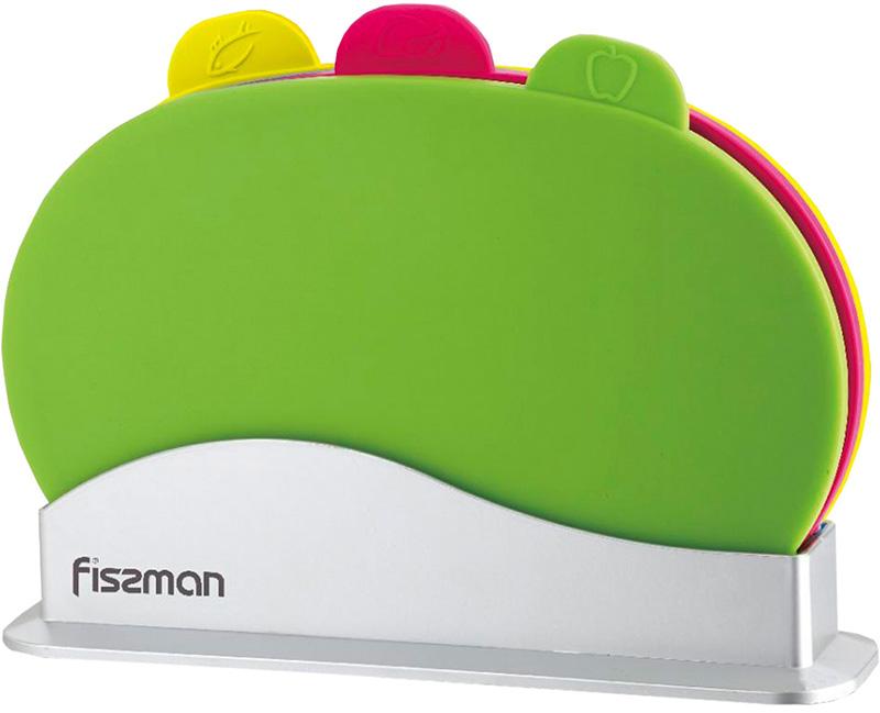 

Набор 3 овальные разделочные доски Fissman 29х22см на подставке Fissman FN-8010