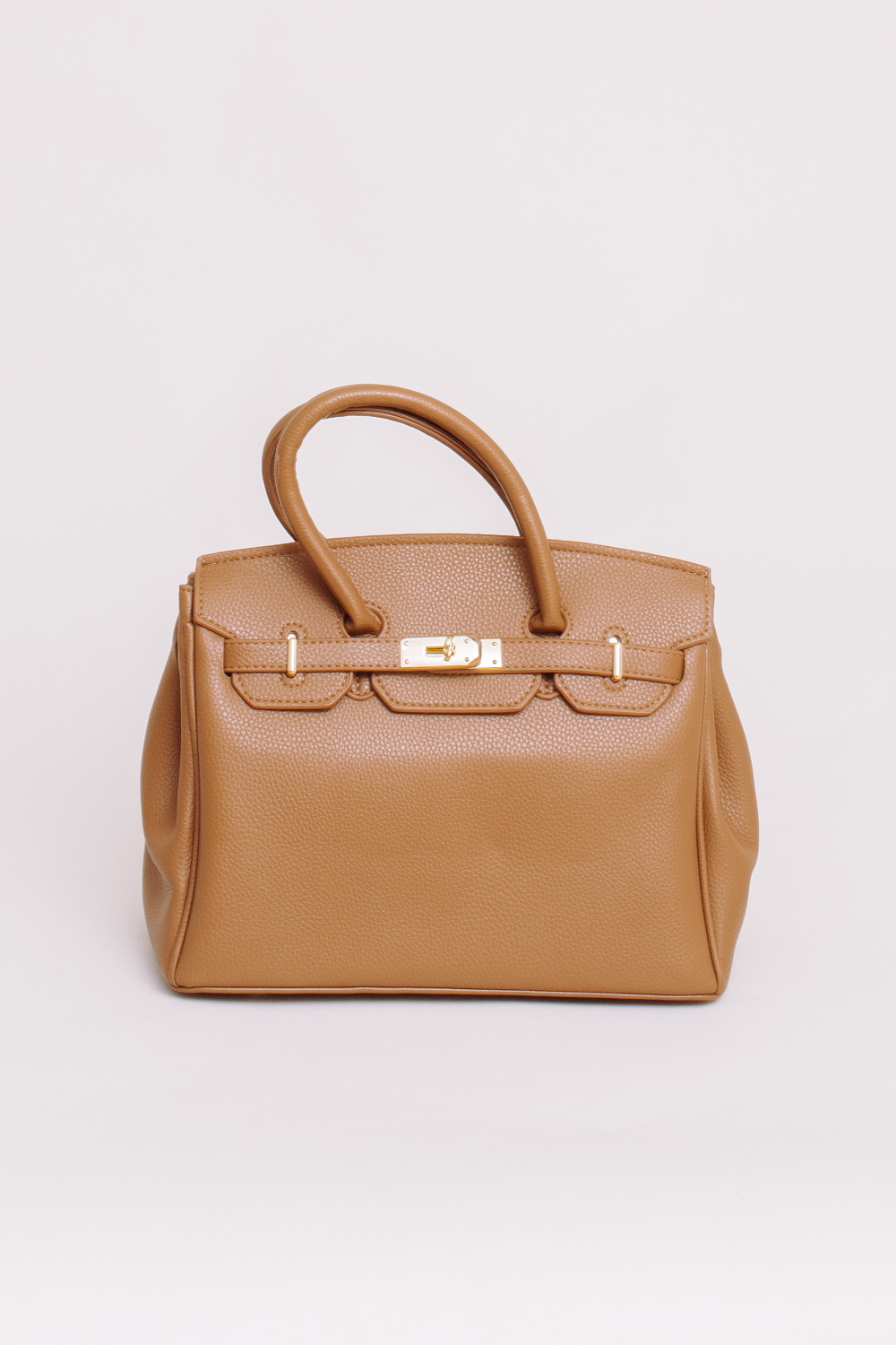 

Сумка з замком Femme 1851 M коричнева (01010155/M коричнева)