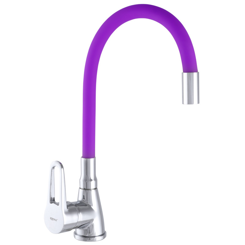 

Смеситель для кухни SOP7 045 с фиолетовым гибким изливом ZX2666 ZERIX 45 Фиолетовый (ZX2666)