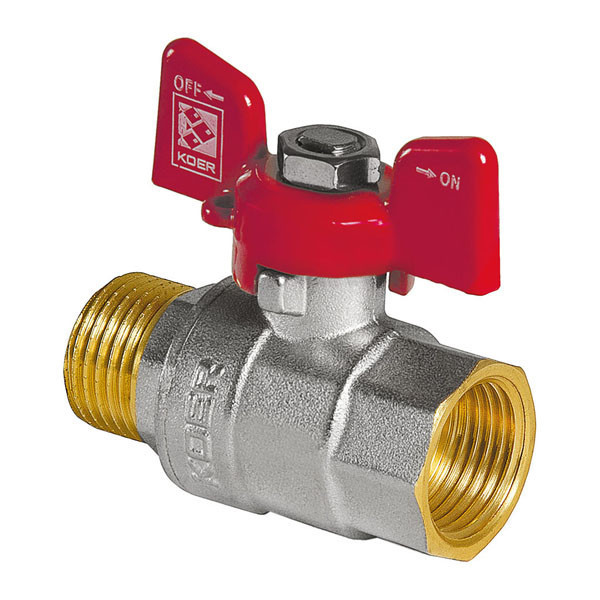 

Кран шаровый 1" ГШБ KR.218 KR0028 Koer Красный (KR0028)