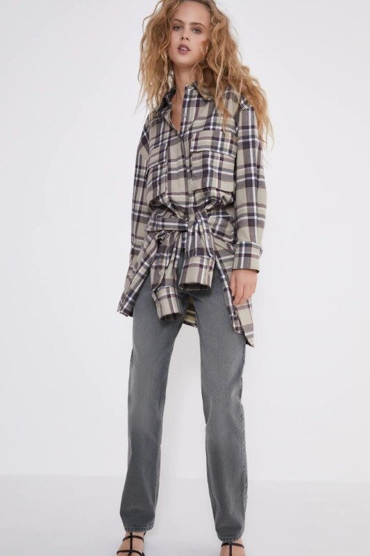 

Pубашка Zara Фланелевая 2138/604, Pубашка Zara Фланелевая 2138/604- XS