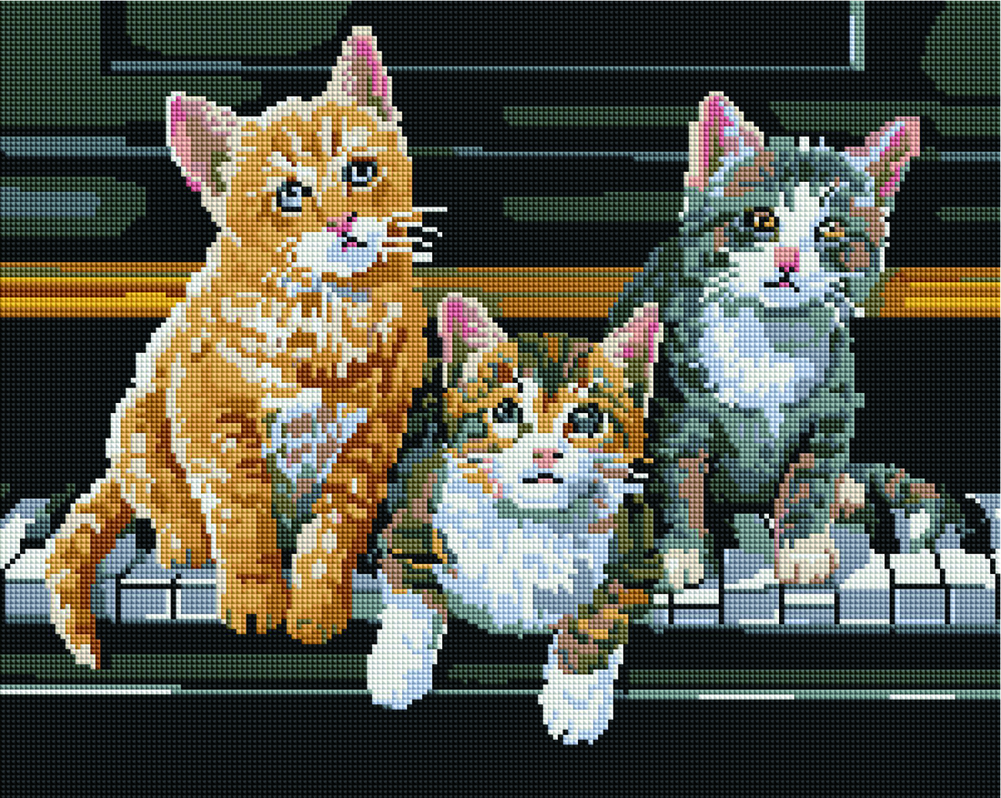 

Алмазная мозаика "Игривые котята" Brushme 40х50 см 000151981