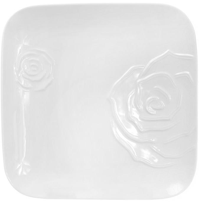 

Набор 2 фарфоровые подставные тарелки White Rose 30x30см (белый фарфор) Bona (Р01632313930)