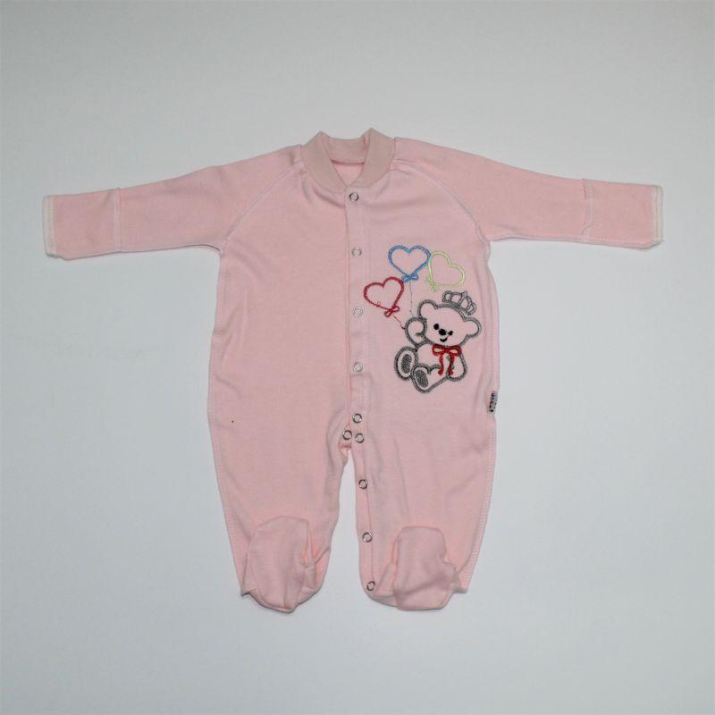 

Комбінезон для дівчинки інтерлок 68 розмір Бома розовий 1256.32