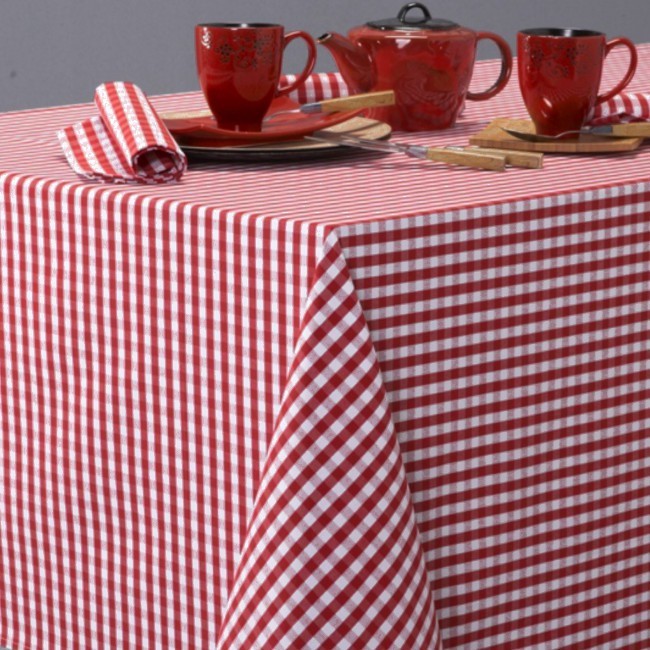 

Скатерть Patinir Rojo Time Textile Клетка красная 0,5 см Красный TT108835 160x300