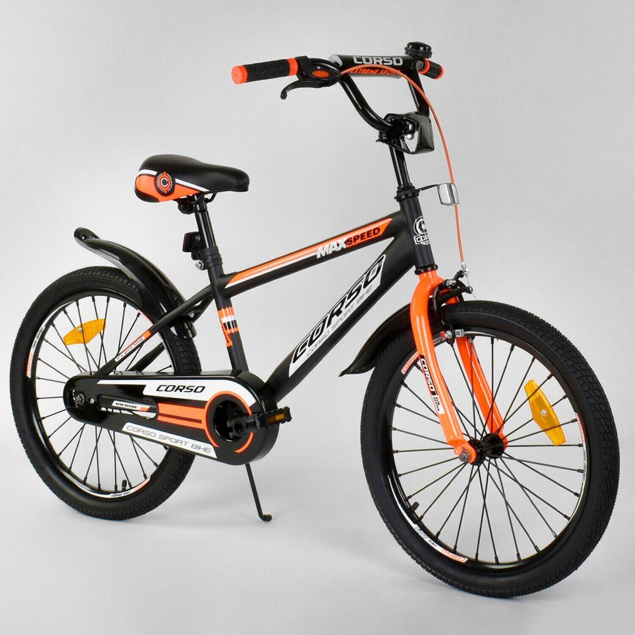 

Велосипед 20" дюймов 2-х колёсный "CORSO" ST-2904 ЧЕРНО-ОРАНЖЕВЫЙ
