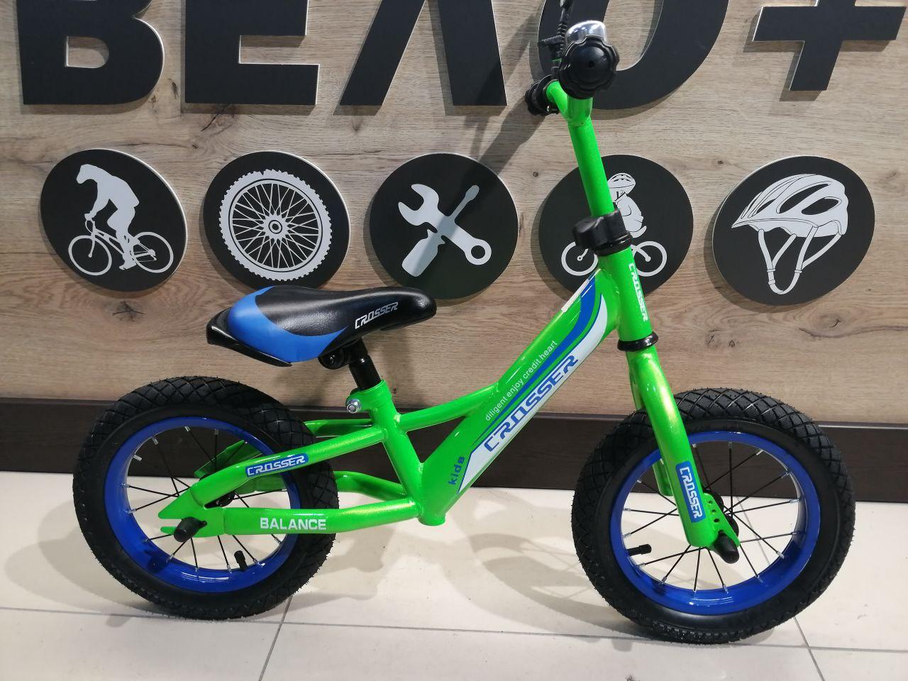 

Беговел 12" AIR crosser зелёный