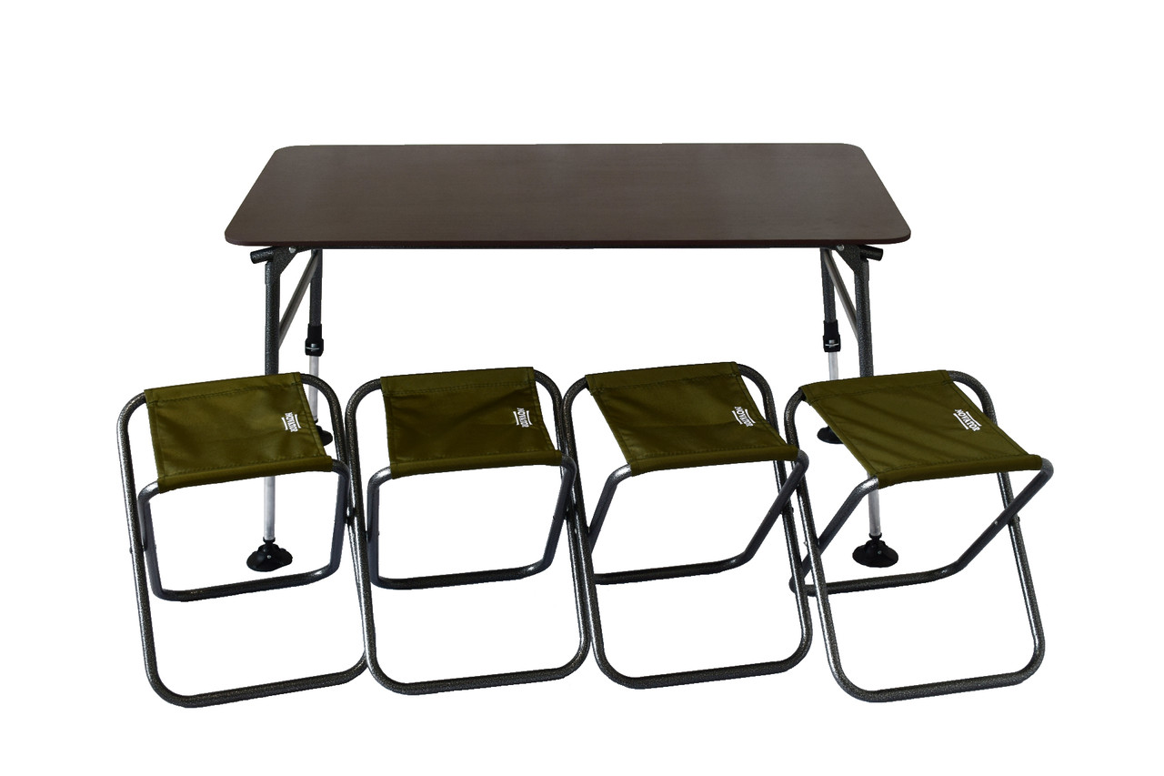 

Стол + 4 стула комплект для кемпинга Novator SET-3 (120х65)