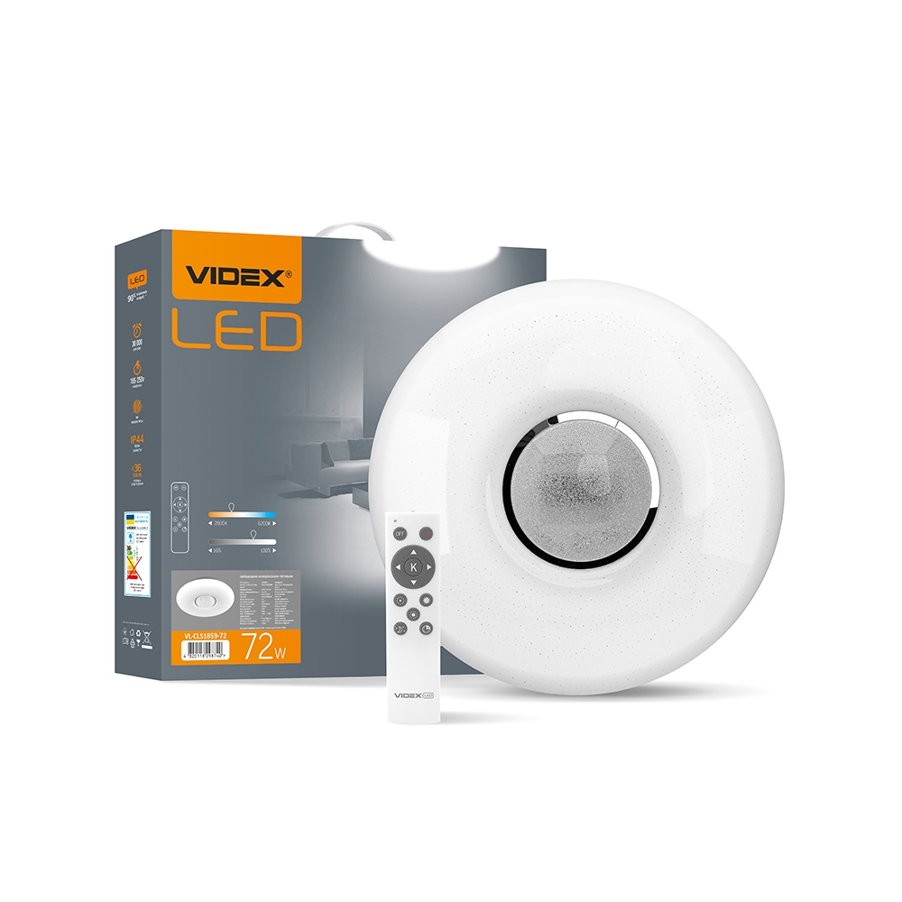 

Светильник функциональный LED 72W 2800-6200K 220V круг RING VIDEX