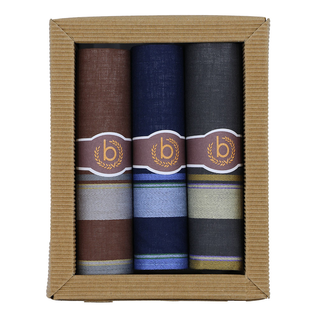 

Набор мужских носовых платков Bugatti (3 шт) One Size Разноцветный Zigarre 3/3