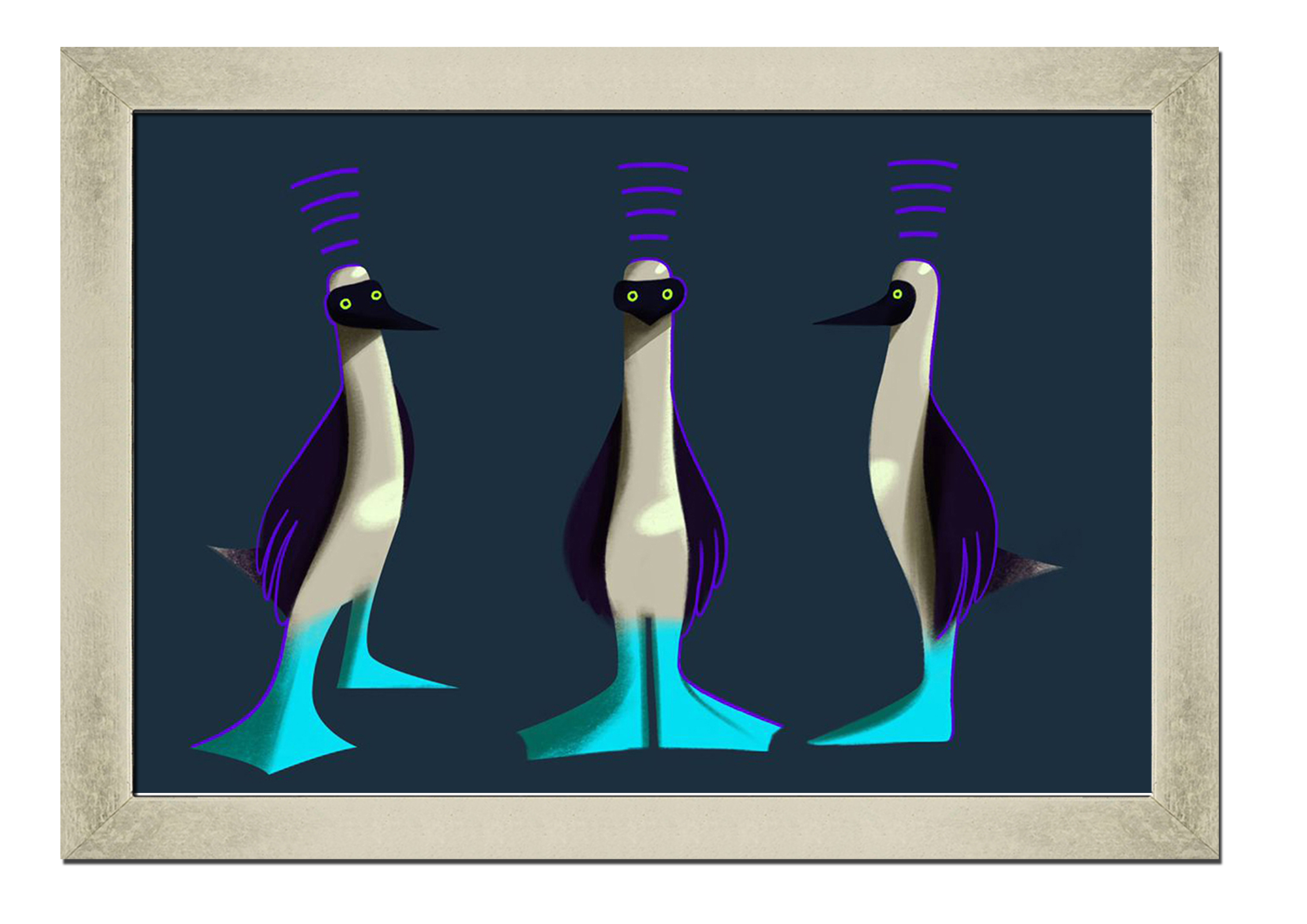 

Silver frame картина на файн-арт бумаге Странные существа Креативная тематика Hotel Arizona HD 31 см x 41 см