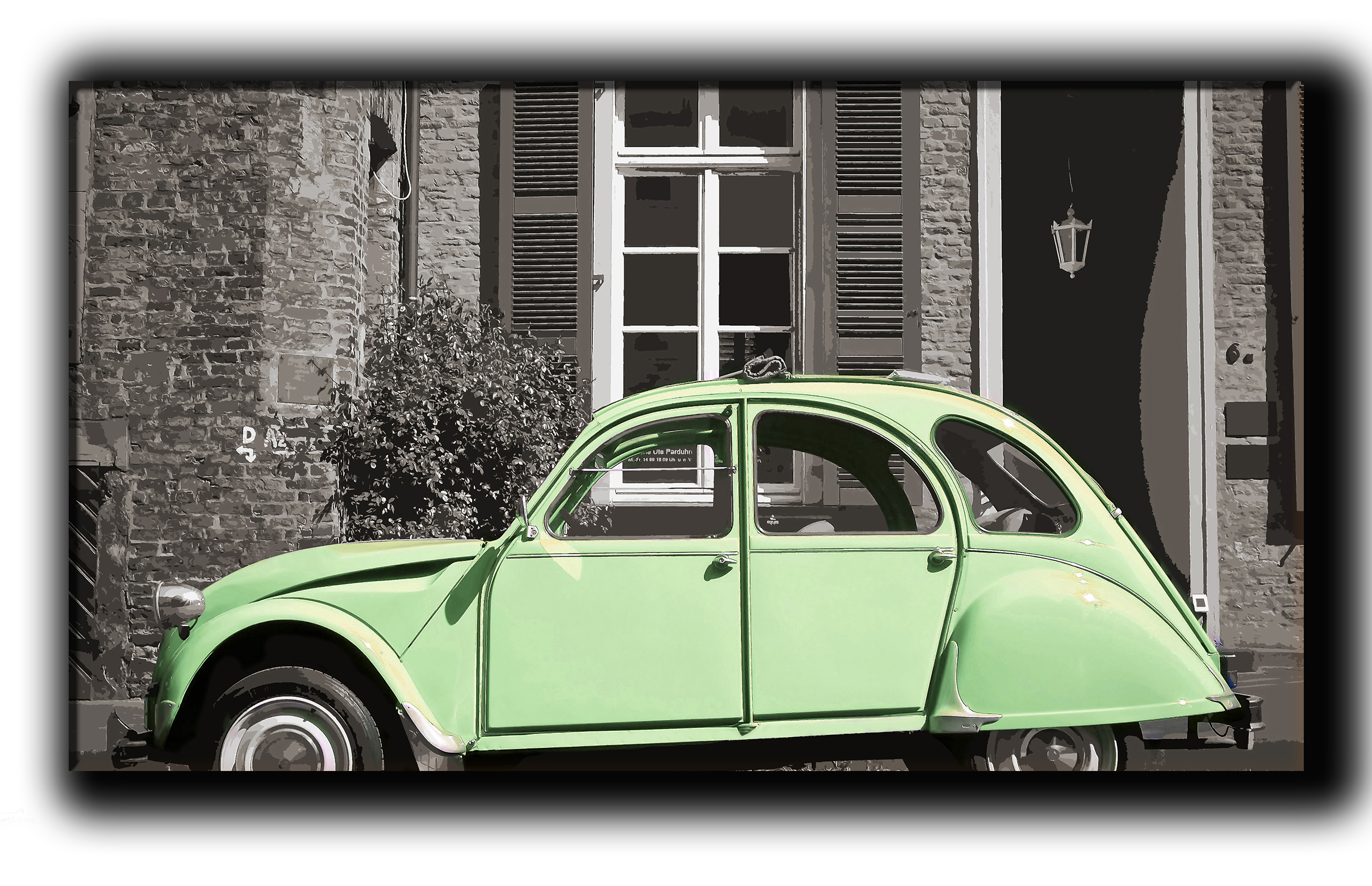 

картина на холсте Citroen винтаж французская машина Hotel Arizona HD 59 см x 102 см