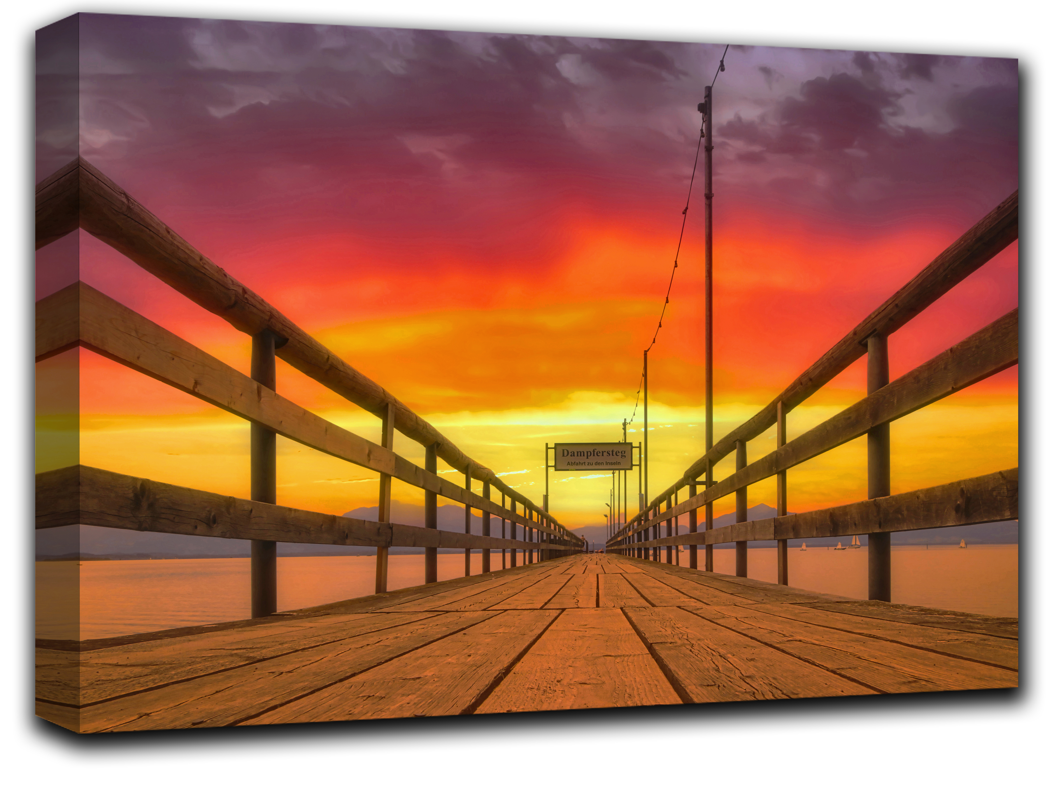 

картина на холсте Посадочная площадка на закате природа пейзаж ландшафт Hotel Arizona HD 59 см x 102 см