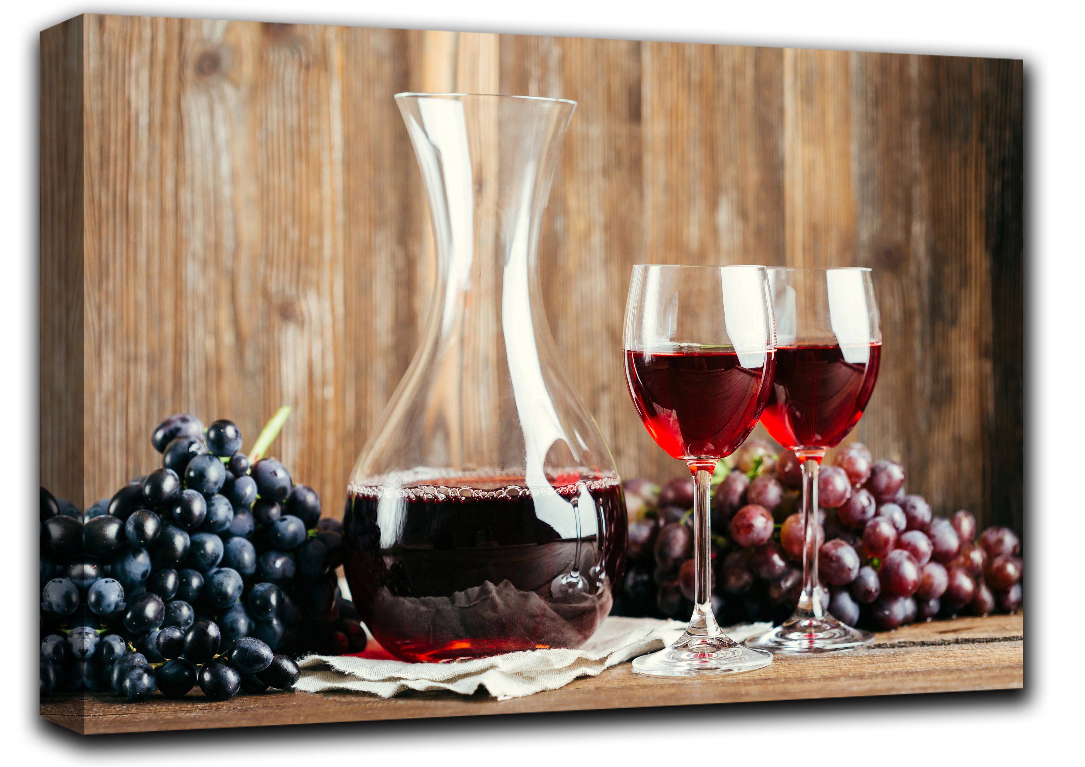 

картина на холсте Красное вино и виноград вино натюрморт фрукты Hotel Arizona HD 51 см x 77 см