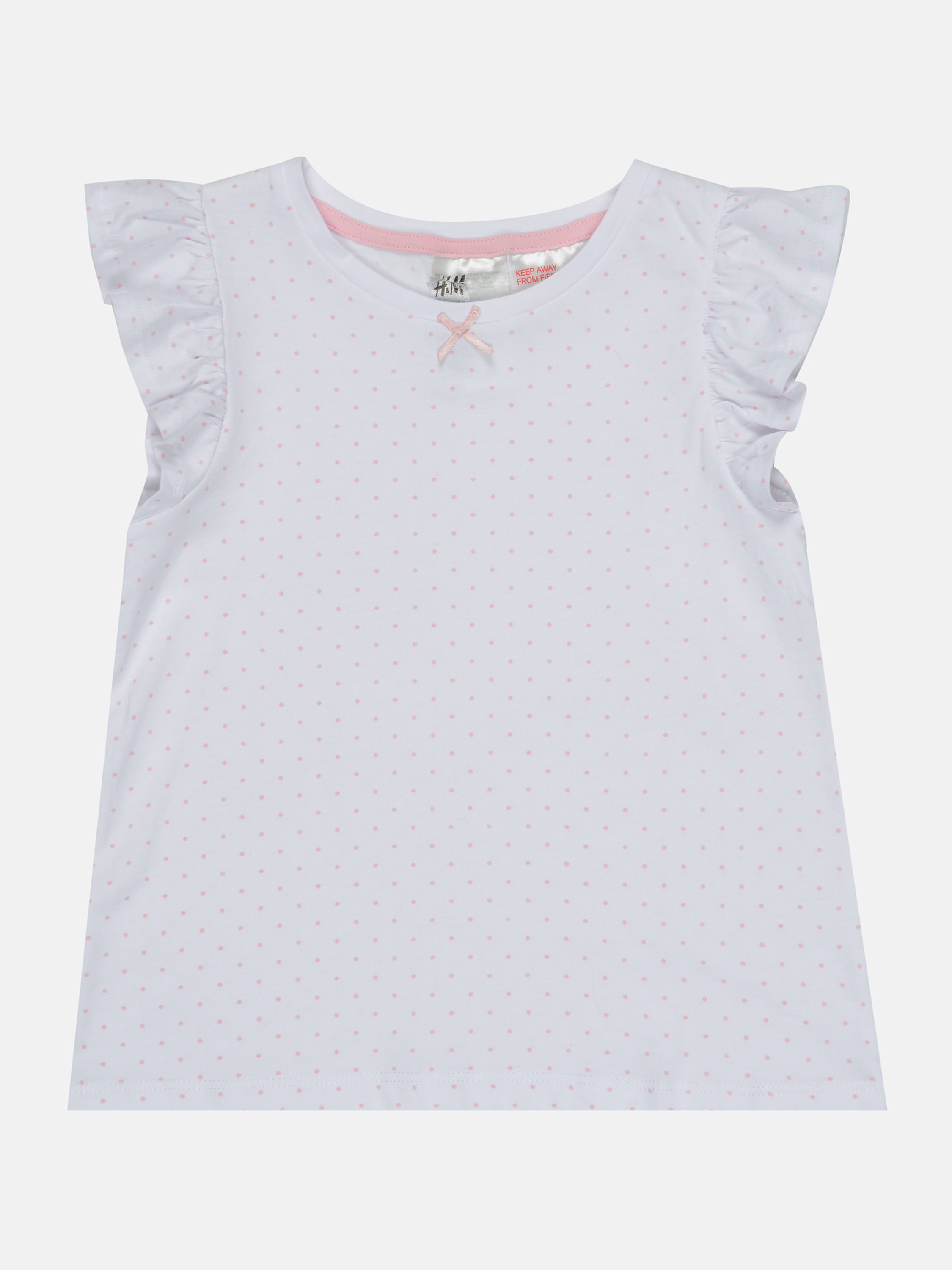 

Футболка для сна H&M 502-70464602 110-116 см Белая