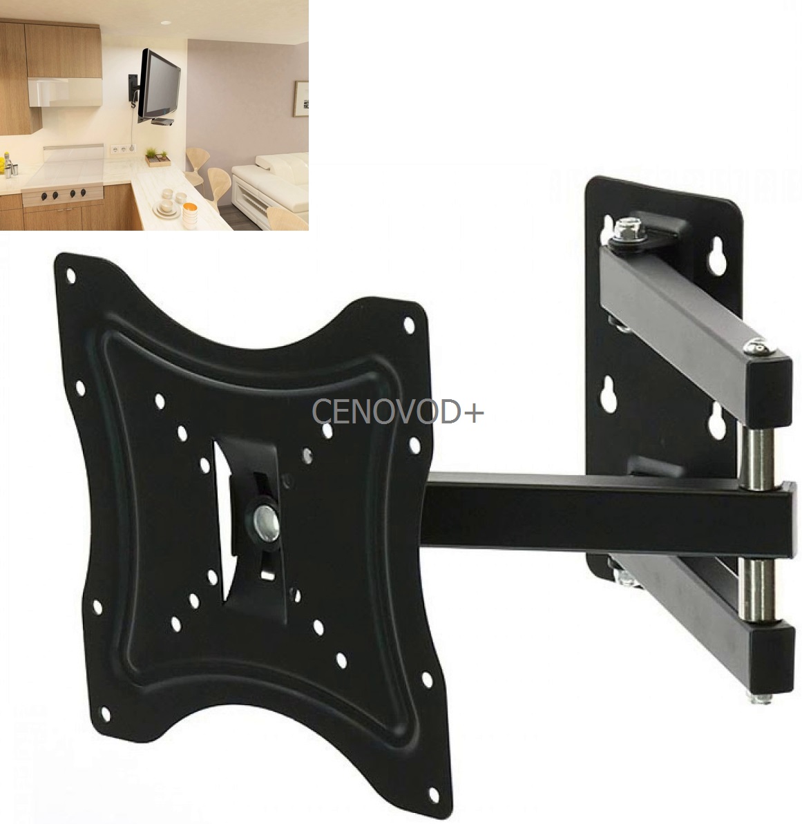 Настенный крепеж поворотный кронштейн для крепления телевизора на стену ...