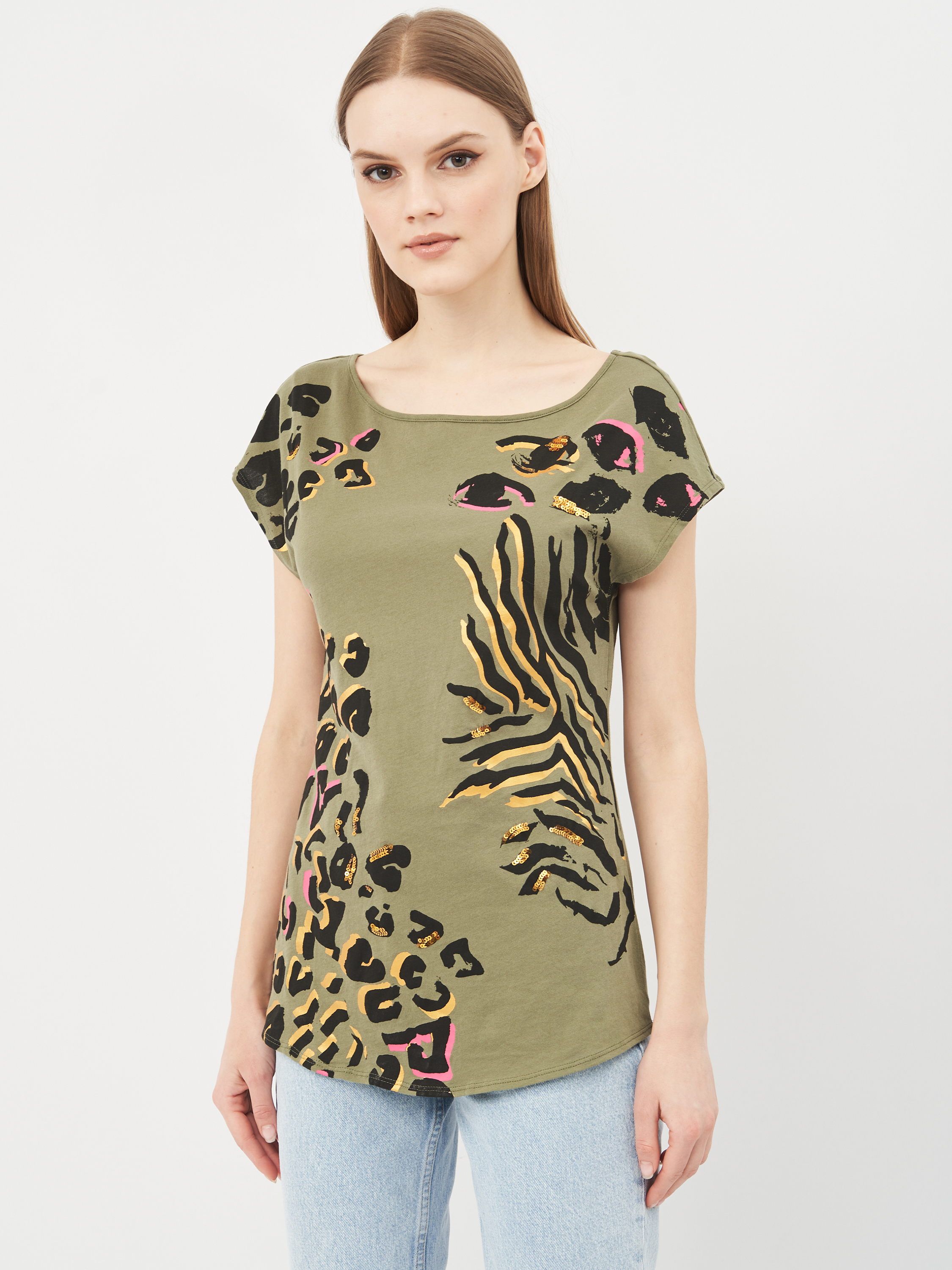 

Футболка H&M KK0132159 S Зеленая