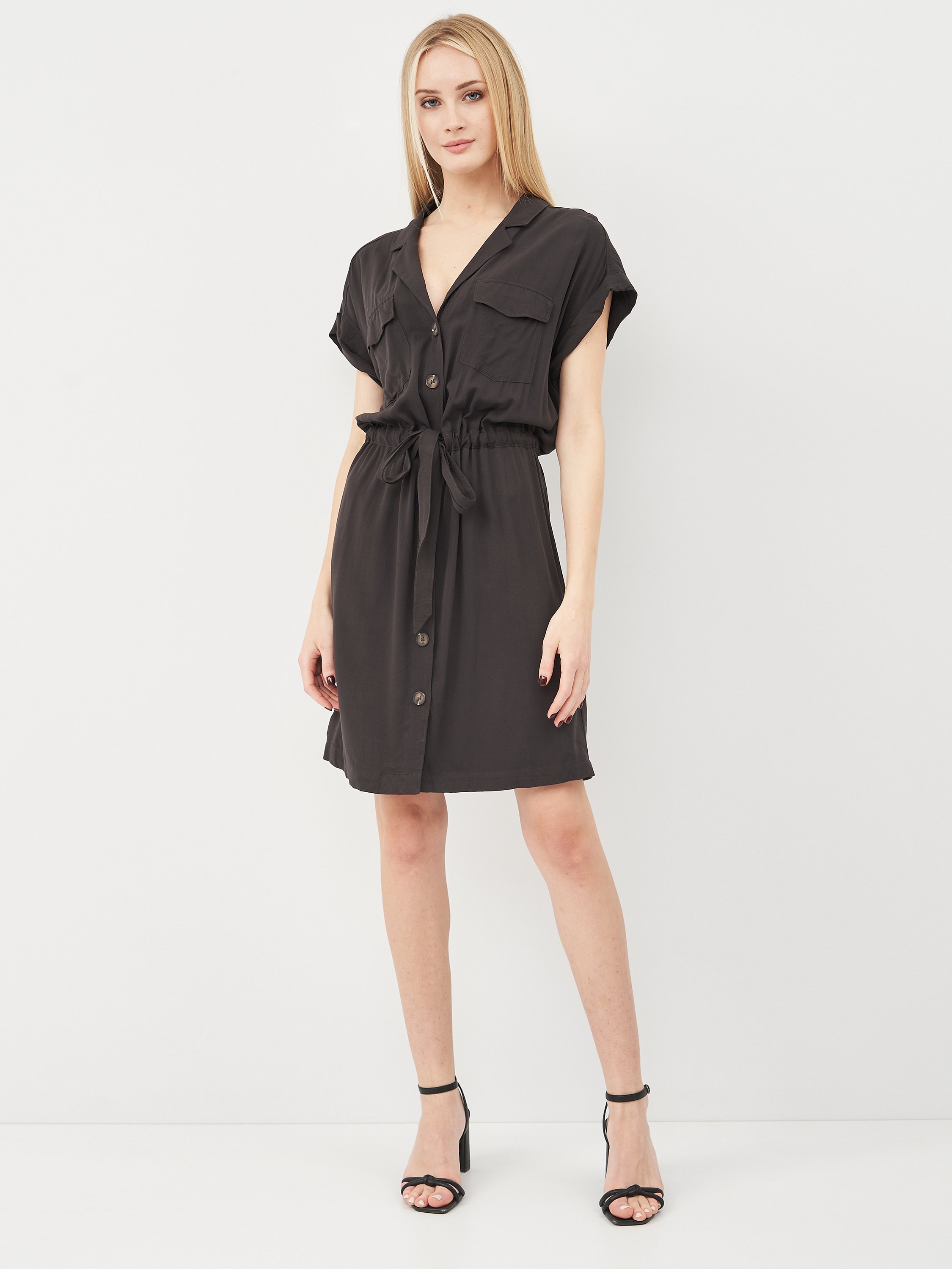 

Платье H&M KK7596370 38 Темно-серое