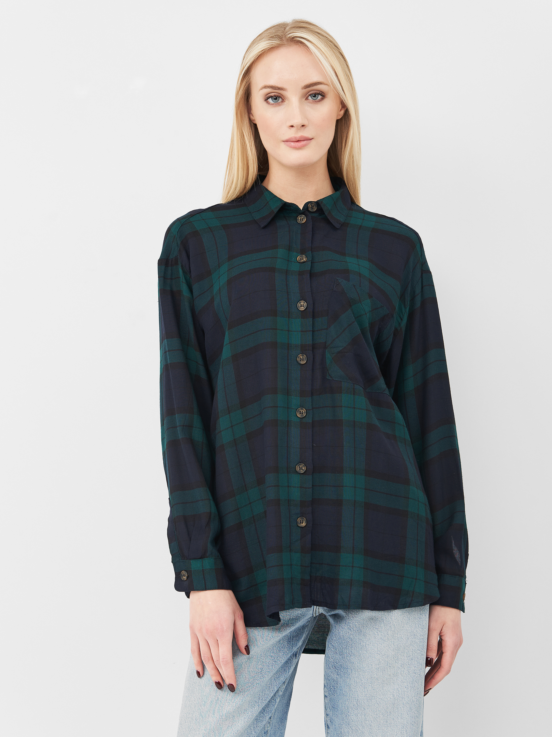 

Рубашка H&M KK7643550 S Зеленая