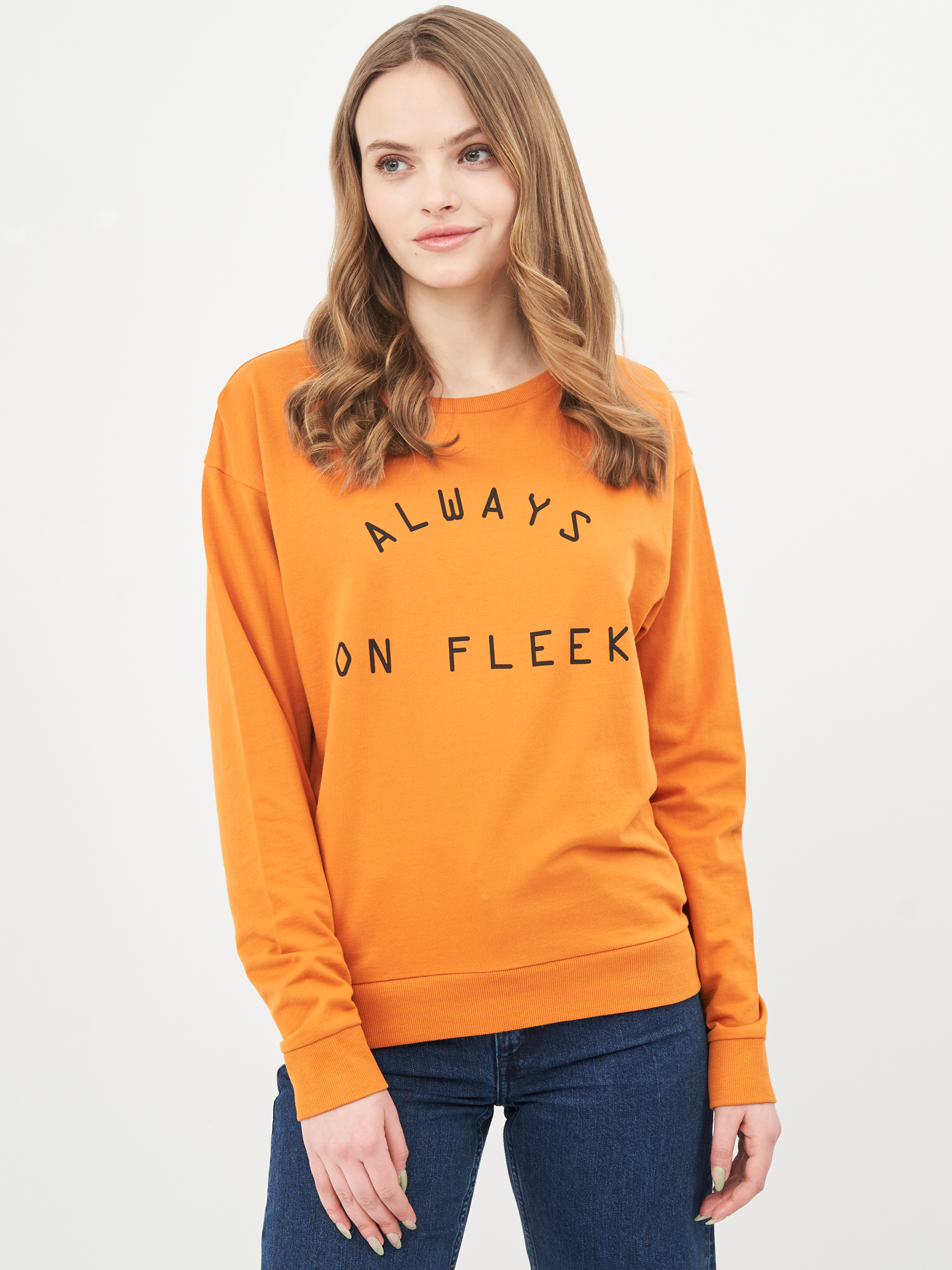 

Свитшот H&M KK3605313 S Оранжевый