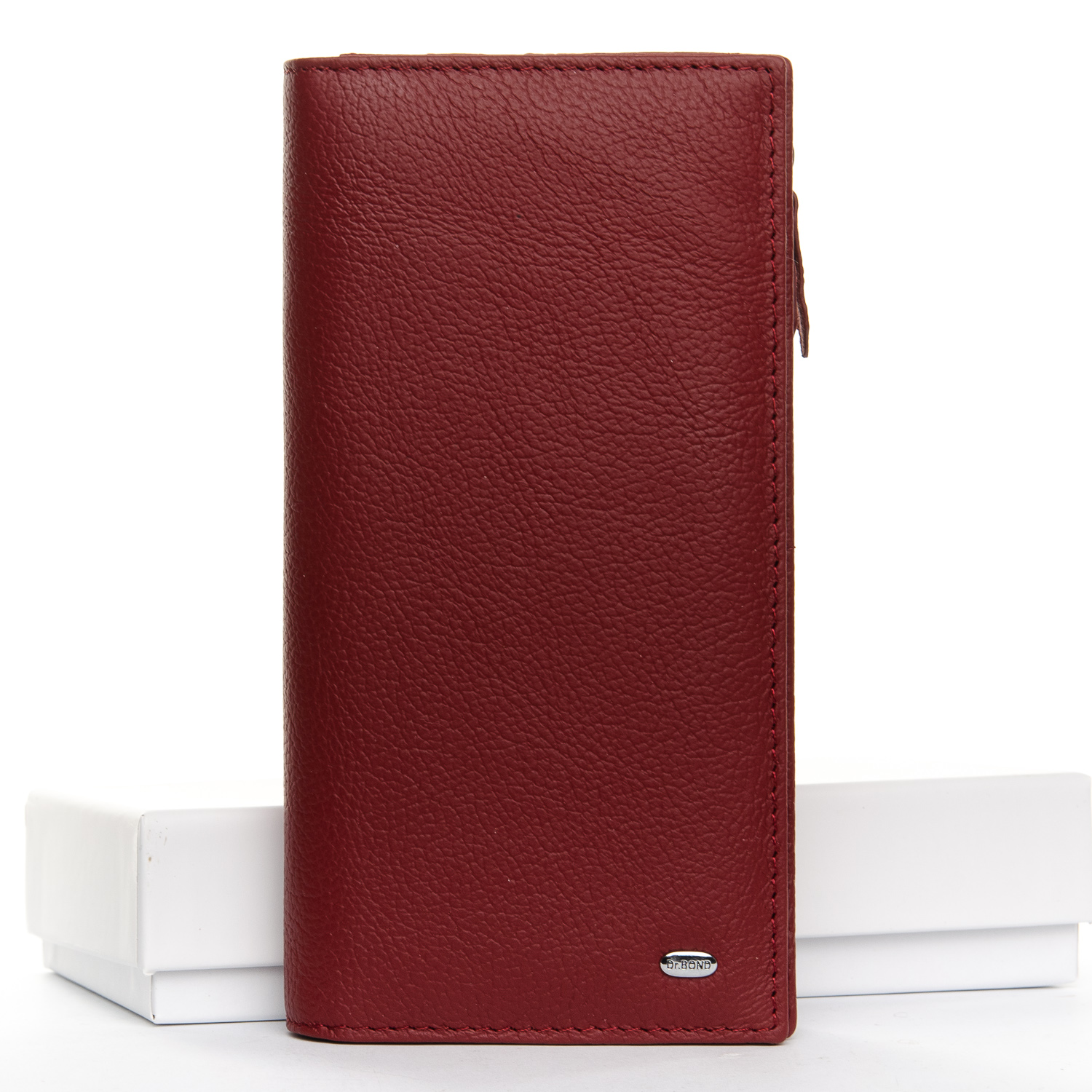 

Кожаный кошелек DR. BOND 32681 dark-red