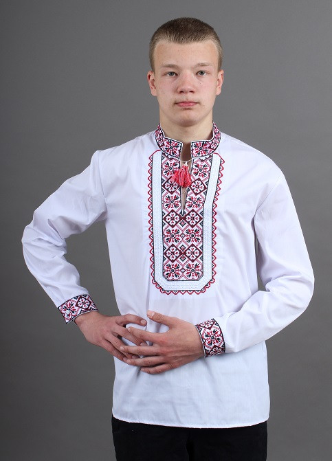 

Рубашка вышиванка для мальчика Капрал красная 116