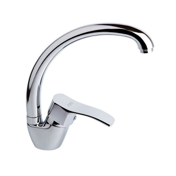 

Кран кухонный однорычажный SANITARY WARES хром FORO силумин FORO 008F