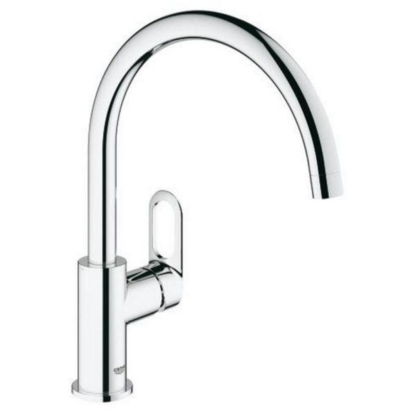 

Кран для кухни однозахватный GROHE хром BAU LOOP латунь 31368000