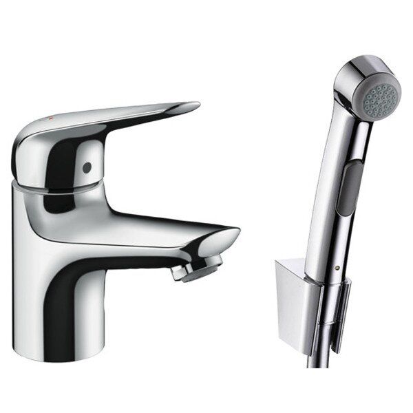 

Кран для умывальника с лейкой для туалета HANSGROHE хром NOVUS пластик 71144000