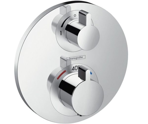 

Cмеситель встраиваемый с термостатом HANSGROHE хром ECOSTAT латунь 15758000