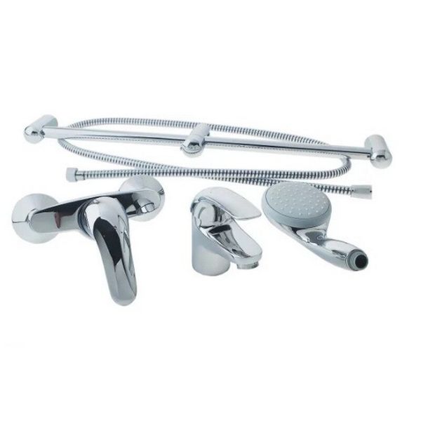 

Комплект смесителей для ванны GROHE хром EUROECO латунь 123232S
