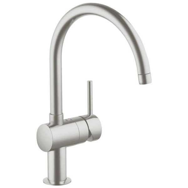 

Кран кухонный однорычажный GROHE сатин MINTA латунь 32917DC0