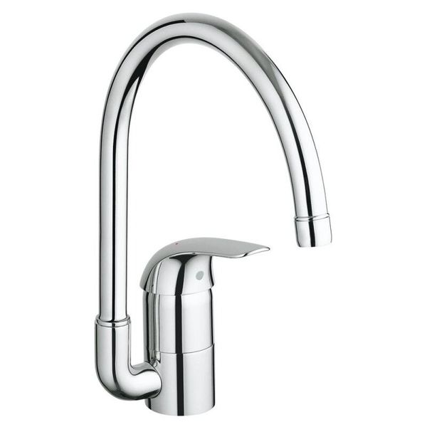 

Cмеситель для кухни одновентильный GROHE хром EUROECO латунь 32752000