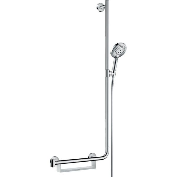 

Душевой комплект (шланг, ручная лейка и штанга с держателем) HANSGROHE хром RAINDANCE SELECT S 26326000