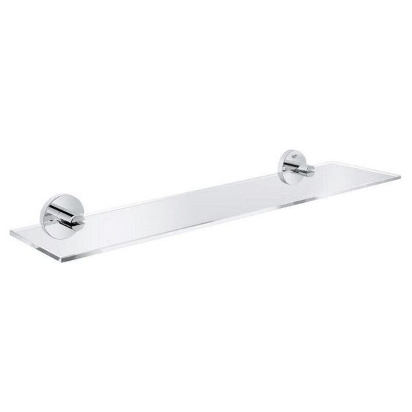 

Полочка стеклянная для ванной GROHE хром ESSENTIALS прямая 40799001