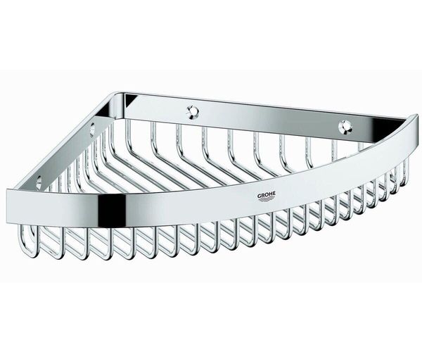 

Полка метал для ванной GROHE хром SELECTION CUBE угловая 40809000