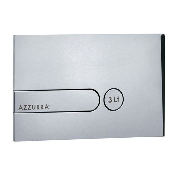 

Накладная панель для смыва AZZURRA PL горизонтальная двойная 150x235мм хром PL3LC