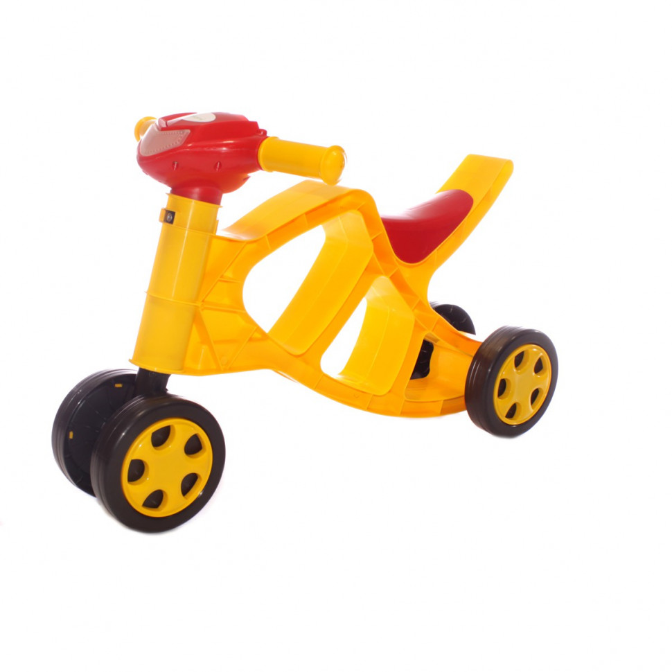 

Детский четырехколесный беговел DOLONI TOYS 0137 Минибайк Желтый музыкальный