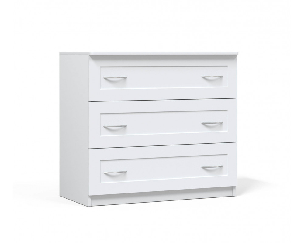 

Комод 3 MDF Zeffir из ДСП и МДФ цвет белый Viorina-Deko