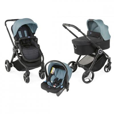 

Коляска Chicco 3 в 1 Trio Best Friend+ Light Черно-зеле (79421.60)
